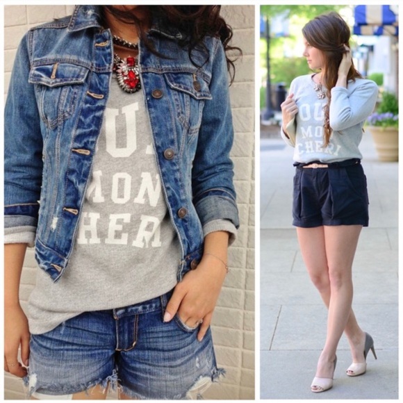 J. CREW ‘Oui Mon Cheri’ Sweatshirt Sz S - Picture 2 of 11